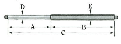 M10 Male Thread Gas Springs
