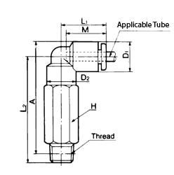 Fitting - Extended Male Elbow