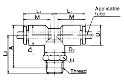 Fitting - Branch Tee Diagram