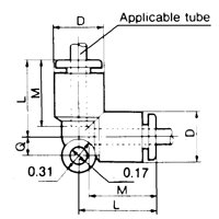 Fitting - Union Elbow Diagram