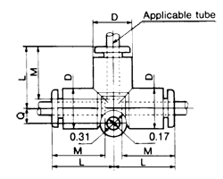 Fitting - Union Tee Diagram